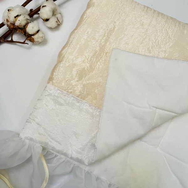 Плед детский Bebika (13/17-4), состав: верх - 80% натуральный хлопок, 20% полиэстер; подкладка 100% хлопок; наполнитель - микрофайбер, р-р 90х90 см